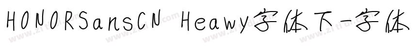 HONORSansCN Heawy字体下字体转换